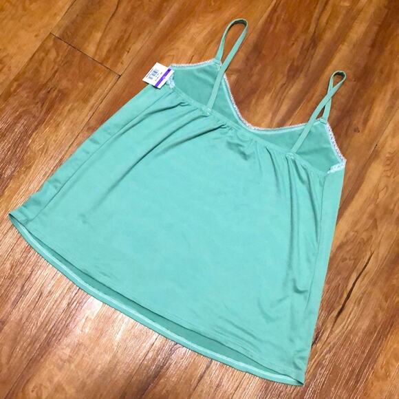 Cozy Rozy California Light Green Lace Spaghetti Strap Camisole Tank Size Large - Picture 3 of 6